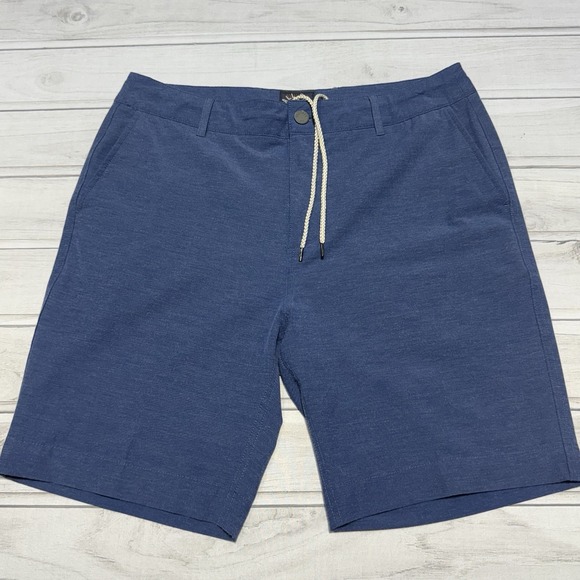 Faherty Other - Faherty Shorts Mens 33 Blue Casual All Day Drawstring 8.5" Preppy Performance